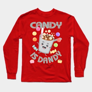 Cute retro kawaii boiling sugar pot candy is dandy Long Sleeve T-Shirt